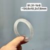 91.31 Vòng Ngọc Tuỷ Chalcedony Bạch Nguyệt Quang 54,6x10,2x7,6mm