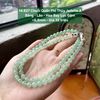 14.827 Chuỗi Quấn Phỉ Thuý Jadeite A - Băng - Lão - Hoa Bay Lục Đậm ~6,8mm