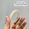 91.23 Vòng Ngọc Tuỷ Chalcedony Bạch Nguyệt Quang 51,4x11,3x7,7mm