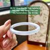 26.741 Vòng Đũa Phỉ Thuý Jadeite A - Nếp Hoá - Nếp Băng - Tím Lam ~50,7x6,9x7,2mm