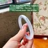 26.738 Vòng Đũa Phỉ Thuý Jadeite A - Nếp Hoá - Tím Lam ~53,7x8,6x8,2mm