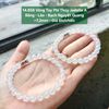 14.858 Vòng Tay Phỉ Thuý Jadeite A - Băng - Lão - Bạch Nguyệt Quang ~7,2mm