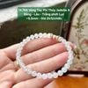 14.766 Vòng Tay Phỉ Thuý Jadeite A - Băng - Lão - Trắng Phớt Lục~5,5mm