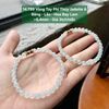14.799 Vòng Tay Phỉ Thuý Jadeite A - Băng - Lão - Hoa Bay Lam ~5,4mm