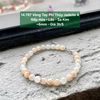 14.797 Vòng Tay Phỉ Thuý Jadeite A - Nếp Hoá - Lão - Sa Kim ~6mm