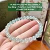 14.862 Vòng Tay Phỉ Thuý Jadeite A- Cao Băng - Thuỷ Tinh - Lam Thiên Không ~7,2mm