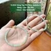 14.834 Vòng Tay Phỉ Thuý Jadeite A- Băng - Lão -  Đa Bảo ~4mm