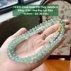 14.835 Chuỗi Quấn Phỉ Thuý Jadeite A- Băng -C- Lão - Hoa Bay Lục Đậm ~6,5mm