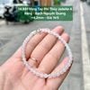 14.891 Vòng Tay Phỉ Thuý Jadeite A- Băng - Bạch Nguyệt Quang ~4,2mm