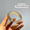 91.51 Vòng Ngọc Tuỷ Chalcedony Màu Khói  ~54,4x13,8x9,2mm