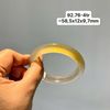 92.76 Vòng Ngọc Tuỷ Chalcedony Màu Vàng Hoàng Kim ~ 58,5x12x9,7mm