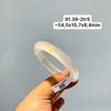 91.39 Vòng Ngọc Tuỷ Chalcedony Bạch Nguyệt Quang ~ 54,5x10,7x8,4mm