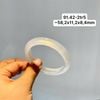 91.42 Vòng Ngọc Tuỷ Chalcedony Bạch Nguyệt Quang ~58.2x11.2x8.4mm