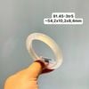 91.45 Vòng Ngọc Tuỷ Chalcedony Bạch Nguyệt Quang ~ 54,2x10,2x8,4mm