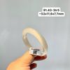 91.43 Vòng Ngọc Tuỷ Chalcedony Bạch Nguyệt Quang ~ 53x11.6x7.7mm