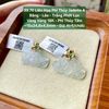 39.70 Liên Hoa Phỉ Thuý Jadeite A - Băng - Lão - Trắng Phớt Lục VV18K - Phỉ Thuý Tấm ~15x24,8x4,5mm
