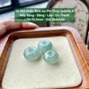 10.355 Khấu Bình An Phỉ Thuý Jadeite A - Nếp Băng - Băng - Lão - Du Thanh 18x10,5mm