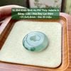 10.354 Khấu Bình An Phỉ Thuý Jadeite A - Băng - Lão - Hoa Bay Lục Đậm ~31,5x5,8mm