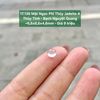 17.136 Mặt Ngọc Phỉ Thuý Jadeite A - Thuỷ Tinh - Bạch Nguyệt Quang ~6,6x6,6x4,6mm