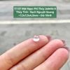 17.137 Mặt Ngọc Phỉ Thuý Jadeite A - Thuỷ Tinh - Bạch Nguyệt Quang ~7,3x7,3x4,3mm