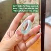 5.231 Nhẫn Phỉ Thuý Jadeite A - Băng - Lão - Lam  Đốm Kim Sa ~18,8x7,7x4,2mm