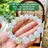 14.736 Vòng Tay Phỉ Thuý Jadeite A - Băng - Lão - Đa Bảo - Sa Kim ~12,6mm