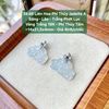 39.68 Liên Hoa Phỉ Thuý Jadeite A - Băng -  Lão - Trắng Phớt Lục - VT18K - Phỉ Thuý Tấm ~14x21,5x4mm