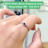Nhẫn Black Diamond 2mm  VT 14k B.N.15