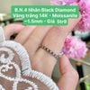 Nhẫn Black Diamond VT14 - Moissanite ~1.5mm B.N.4