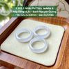 5.203.3 Nhẫn Phỉ Thuý Jadeite A - Nếp Băng - Lão - Bạch Nguyệt Quang ~18,3x5,4x3,8mm