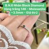 Nhẫn Black Diamond VT14 - Moissanite ~3.5mm B.N.6