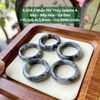 5.204.2 Nhẫn Phỉ Thuý Jadeite A - Nếp -Nếp Hoá - Gà Đen ~19,2x6,4x3,8mm