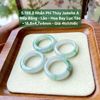 5.198.2 Nhẫn Phỉ Thuý Jadeite A - Nếp Băng - Lão - Hoa Bay Lục Táo ~16,8x4,7x4mm