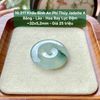 10.311 Khấu Bình An Phỉ Thuý Jadeite A - Băng - Lão - Hoa Bay Lục Đậm ~32x5,2mm
