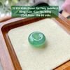 10.319 Khấu Donut Phỉ Thuý Jadeite A -  Băng - Lão - Lục Táo Nồng ~21x9,2mm