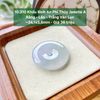 10.310 Khấu Bình An Phỉ Thuý Jadeite A -  Băng - Lão - Trắng Vân Lục ~34,1x5,6mm