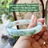 26.623 Vòng Hẹ Phỉ Thuý Jadeite A - Nếp Hoá - Hoa Bay Lục Đậm ~56,2x10,7x9,3mm
