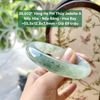 26.602* Vòng Hẹ Phỉ Thuý Jadeite A - Nếp Hoá -  Nếp Băng - Băng - Hoa Bay ~55,5x12,8x7,9mm