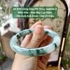 26.606 Vòng Đũa Phỉ Thuý Jadeite A - Nếp Hoá- Hoa Bay Lục Đậm ~54,8x8,4x8,5mm
