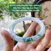 26.613 Vòng Đũa Phỉ Thuý Jadeite A - Nếp Hoá - Hoa Bay Lục Đậm ~53,5x8,5x8,6mm