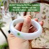 26.657* Vòng Hẹ Phỉ Thuý Jadeite A - Nếp Mịn - Hoa Bay Lục Táo ~55,8x13,2x8mm