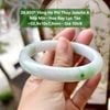 26.650* Vòng Hẹ Phỉ Thuý Jadeite A - Nếp Mịn - Hoa Bay Lục Táo ~52,9x10x7,9mm