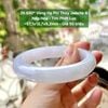 26.680* Vòng Hẹ Phỉ Thuý Jadeite A -Nếp Hoá - Tím Phớt Lục ~57,1x12,7x9,2mm