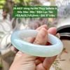 26.683* Vòng Hẹ Phỉ Thuý Jadeite A - Nếp Hoá -Mịn- Đốm Lục Táo ~53,4x12,7x9,2mm