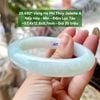 26.682* Vòng Hẹ Phỉ Thuý Jadeite A - Nếp Hoá -Mịn- Đốm Lục Táo ~57,4x12,8x9,7mm