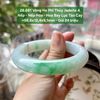 26.681 Vòng Hẹ Phỉ Thuý Jadeite A - Nếp - Nếp Hoá - Hoa Bay Lục Táo Cay ~56,6x12,4x9,1mm
