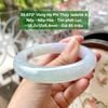 26.673* Vòng Hẹ Phỉ Thuý Jadeite A -Nếp -   Nếp Hoá - Tím Phớt Lục ~56,2x12x9,4mm