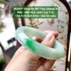26.641* Vòng Hẹ Phỉ Thuý Jadeite A - Nếp -  Nếp Hoá - Đốm Lục Cay ~54,7x12,9x8,8mm