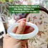 26.665 Vòng Đũa Phỉ Thuý Jadeite A - Nếp Băng - Vân Lục Cay ~52,2x9x9,3mm