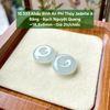 10.333 Khấu Bình An Phỉ Thuý Jadeite A- Băng - Bạch Nguyệt Quang ~18,8x6mm